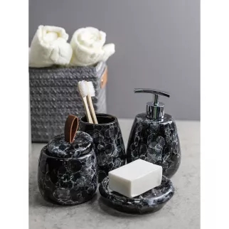 Дозатор для мыла Bath Plus Pietra Black керамика