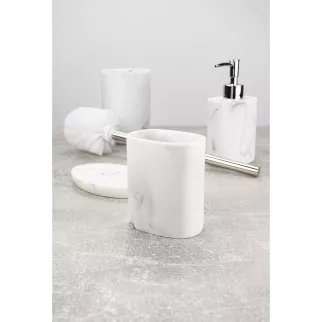 Стакан FLUMEN DESIGN Marble gray полирезина