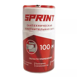 Нить сантехническая для герметизации резьбовых соединений 100 м SPRINT