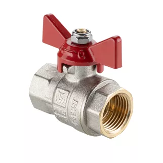 Кран шаровой 1/2'' РВ-РВ бабочка ГОСТ VALTEC