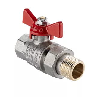 Кран шаровой 1'' РВ-Сгон бабочка ГОСТ VALTEC