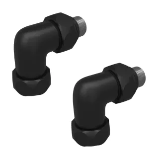 Переходник угловой для полотенцесушителя 1/2"х 3/4" НР-ВН графит TERMINUS 2 шт