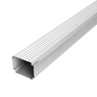 Труба водосточная 76x102 мм белая RAL 9003 1 м Vortex Grand Line