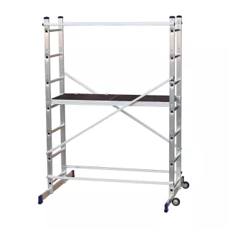 Вышка-тура алюминиевая 1,41x0,5 м рабочая высота 3,2 м ALUMET