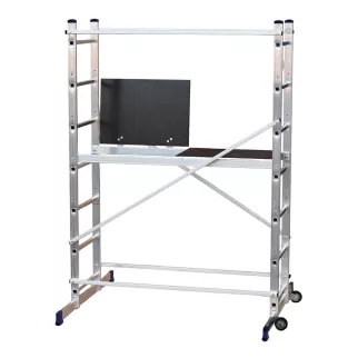 Вышка-тура алюминиевая 1,41x0,5 м рабочая высота 3,2 м ALUMET