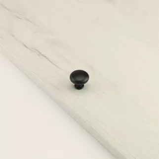 Ручка-кнопка мебельная L4.knob05BL черная