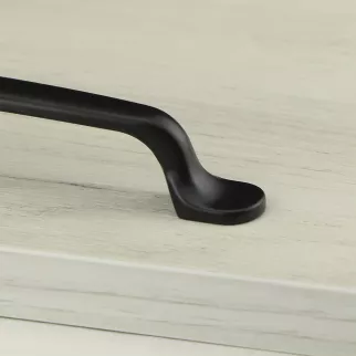 Ручка-скоба мебельная L4.005 C=128 мм черная