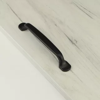 Ручка-скоба мебельная L4.005 C=128 мм черная