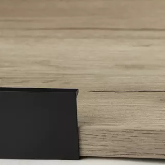 Ручка торцевая мебельная HEXI C=192 мм L=225 мм цвет черный матовый