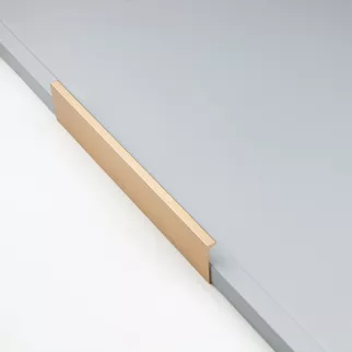 Ручка торцевая мебельная HEXI C=192 мм L=225 мм цвет золото брашированное