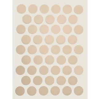 Заглушка мебельная самоклеящаяся D14 бежевый 50 шт