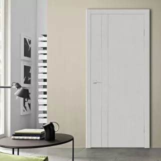 Дверь межкомнатная глухая Техно-М2 2000х800 мм грей с алюминиевой кромкой