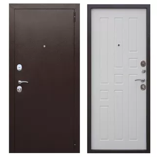 Дверь входная металлическая Гарда белый ясень 2050х860х60 мм правая