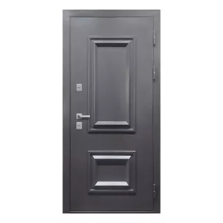Дверь входная металлическая Протерма Багет Букле Антрацит/Белый матовый Т-2 2050х860х110 мм правая