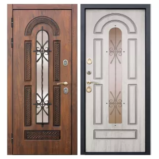 Дверь входная металлическая Витра Винорит Патина/Сосна белая 2050х960х130 мм левая