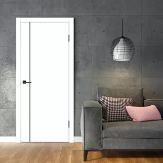 Дверь межкомнатная глухая 2000х700 мм Awe М1 белый эмалит