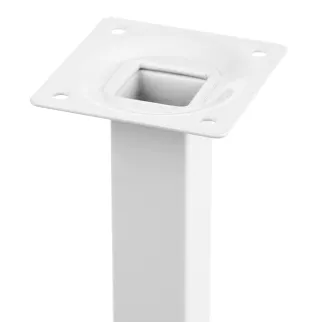 Опора для стола квадратная 400х25х25 мм белая