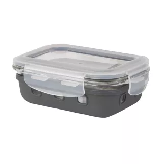 Контейнер герметичный для продуктов прямоугольный 0,37 л стекло/силикон