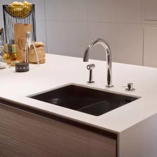 Столешница двусторонняя Белая Аврора/Белая 3050х600х12 мм