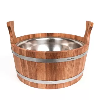 Ушат шайка с нержавеющей вставкой 15 л дуб Woodson