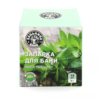 Запарка банная травяная Мята перечная 15 шт х 5 гр