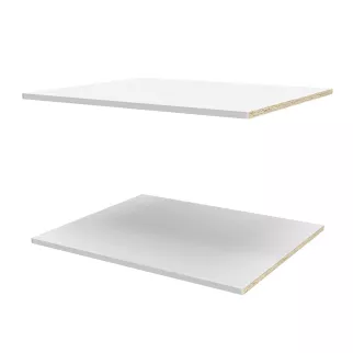 Полки модульного шкафа elemento 2 шт 75 см белые