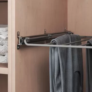 Брючница Ш100 см 893х555х26 мм серая Larvij