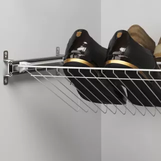 Направляющая телескопическая 550 мм металл/белый Larvij