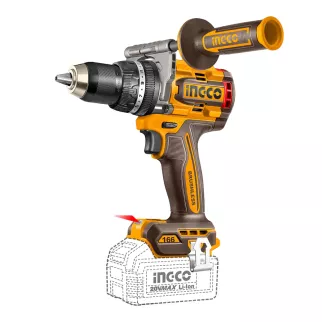 Шуруповерт бесщеточный ударный 20 В 2х5,0 Ач INGCO CIDLI201668