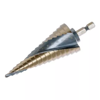 Сверло ступенчатое 4-34 мм HSS-CO Hex 1/4 Hilberg