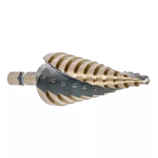 Сверло ступенчатое 4-24 мм HSS-CO Hex 1/4 Hilberg