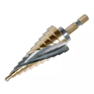 Сверло ступенчатое 4-24 мм HSS-CO Hex 1/4 Hilberg