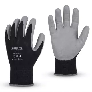 Перчатки из полиэстера и спандекса 10 (XL) с нитриловым обливом DORN PRO