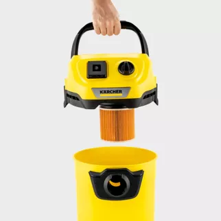 Пылесос 1000 Вт бак 17 л с розеткой Karcher WD 3 P V-17/4/20