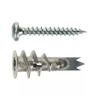 Дюбель для гипсокартона 13х31 мм Driva со сверлом с шурупом 4,5х34 мм 4 шт KOELNER