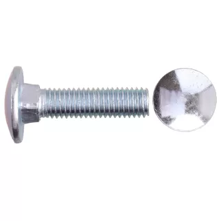 Болт мебельный оцинкованный DIN603 М12х40 мм 4 шт