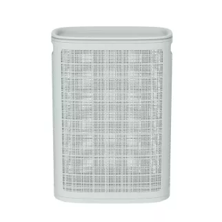 Корзина для белья Лён 43х20х60 см 45 л серая