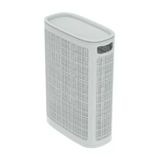Корзина для белья Лён 43х20х60 см 45 л серая