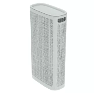 Корзина для белья Лён 43х20х80 см 60 л серая