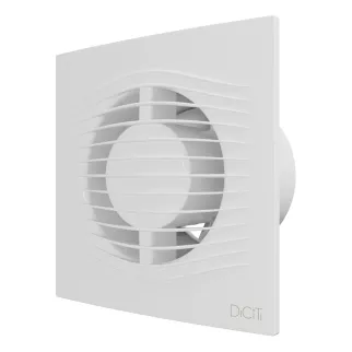 Вентилятор D100 мм с обратным клапаном белый ERA SLIM 4C
