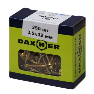 Саморезы по дереву 3,5х32 мм 250 шт для гипсокартона Daxmer