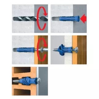 Дюбель универсальный 10х50 мм с шурупом 6х60 мм 14 шт Rawlplug 4ALL