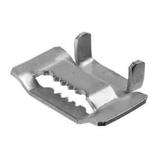 Бюгель для бандажной ленты 20 мм нержавеющий ЗУБР 150 шт