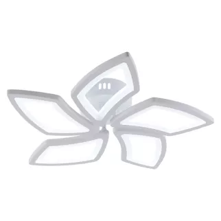 Люстра потолочная LED 90 Вт с пультом ДУ белый Schaffner Куор