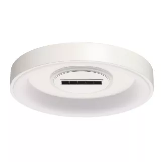 Люстра потолочная 115 Вт LED с пультом ДУ круг De City Мадлен белая