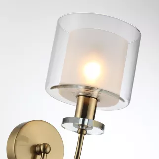 Бра 1х40 Вт Е14 Odeon Light Сага античная бронза