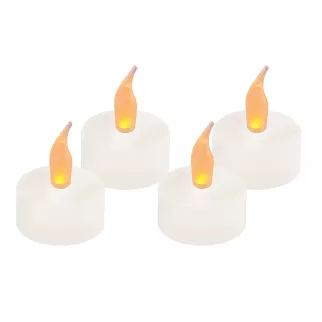 Фигура светодиодная Uniel Свеча-таблетка набор из 4 шт на батарейках 4CR2032