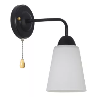 Бра 1х60 Вт Е27 с выключателем черный Rivoli Джоди