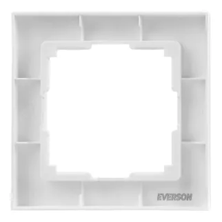 Рамка EVERSON Кватро 1 пост белая матовая