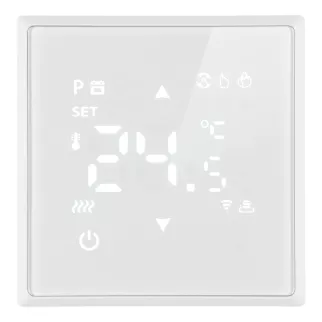 Терморегулятор с Wi-Fi белый фарфор без рамки Эмили STEKKER